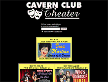 Tablet Screenshot of cavernclubtheater.com